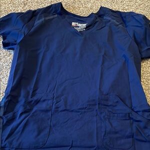 Grey's Anatomy Navy Blue Scrub Top